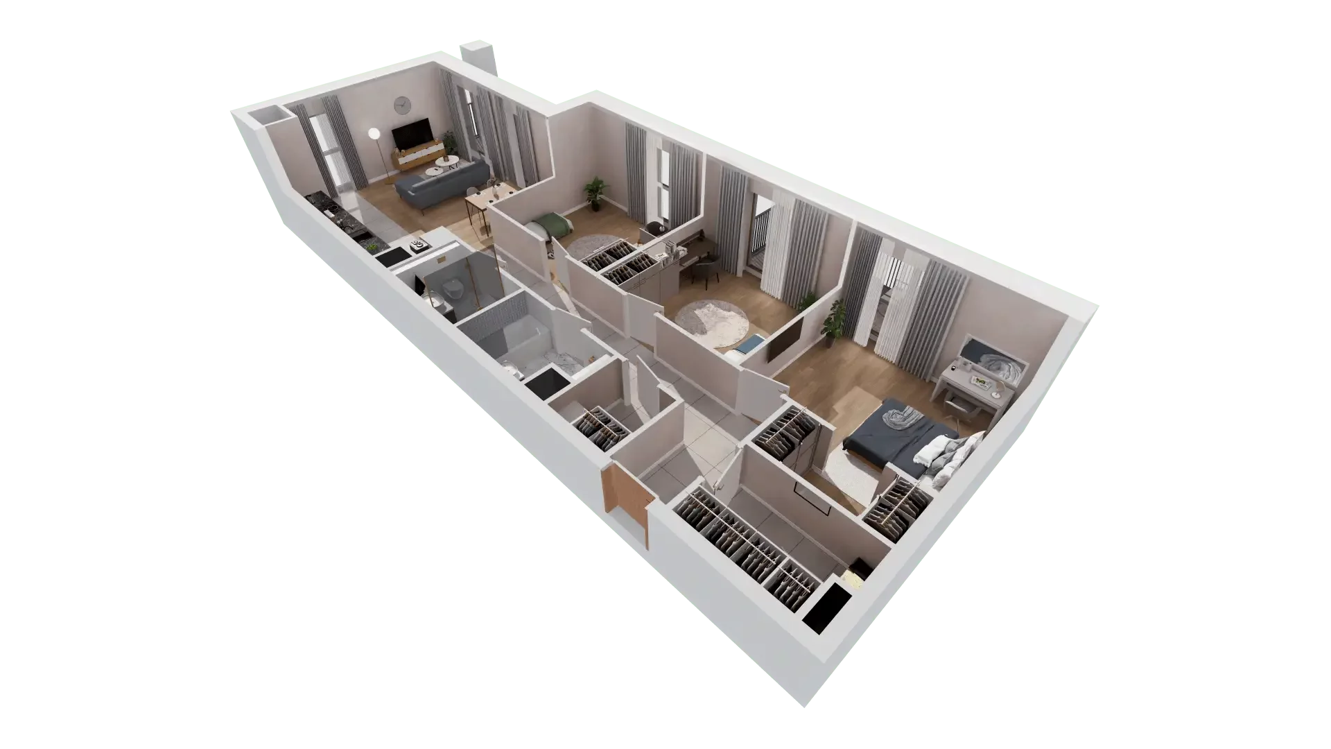 4 pokoje, mieszkanie 97,43 m², piętro 3, oferta nr 1B.3.109, Francuska Park VIIIB, Katowice, Osiedle Paderewskiego-Muchowiec, Muchowiec, ul. Szybowcowa