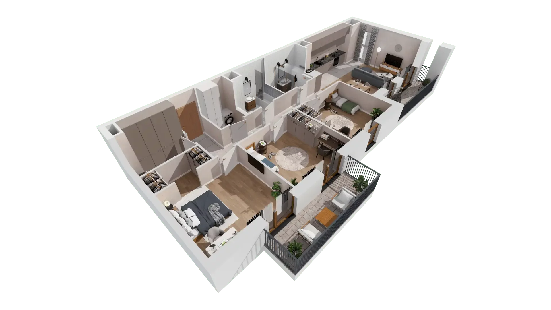 4 pokoje, mieszkanie 99,19 m², piętro 5, oferta nr 1B.5.121, Francuska Park VIIIB, Katowice, Osiedle Paderewskiego-Muchowiec, Muchowiec, ul. Szybowcowa