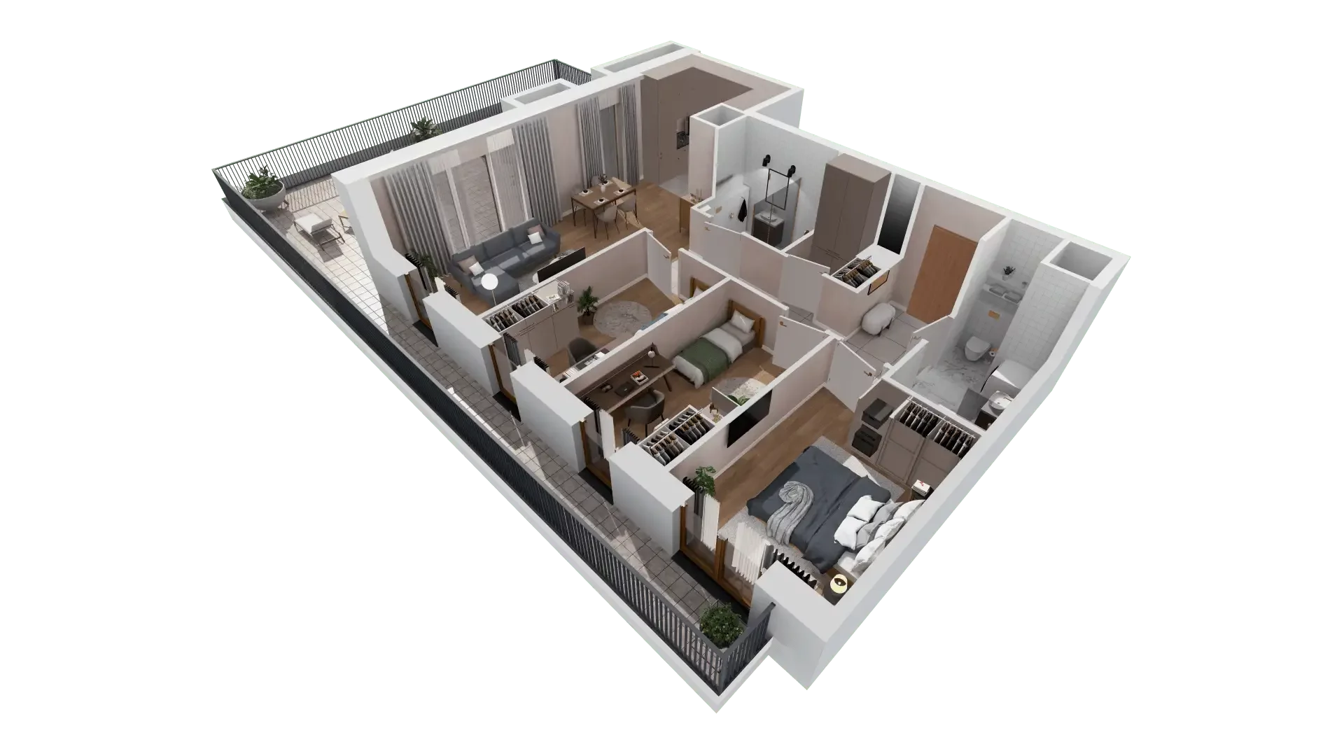 4 pokoje, mieszkanie 76,25 m², piętro 8, oferta nr 1A.8.73, Francuska Park VIIIB, Katowice, Osiedle Paderewskiego-Muchowiec, Muchowiec, ul. Szybowcowa
