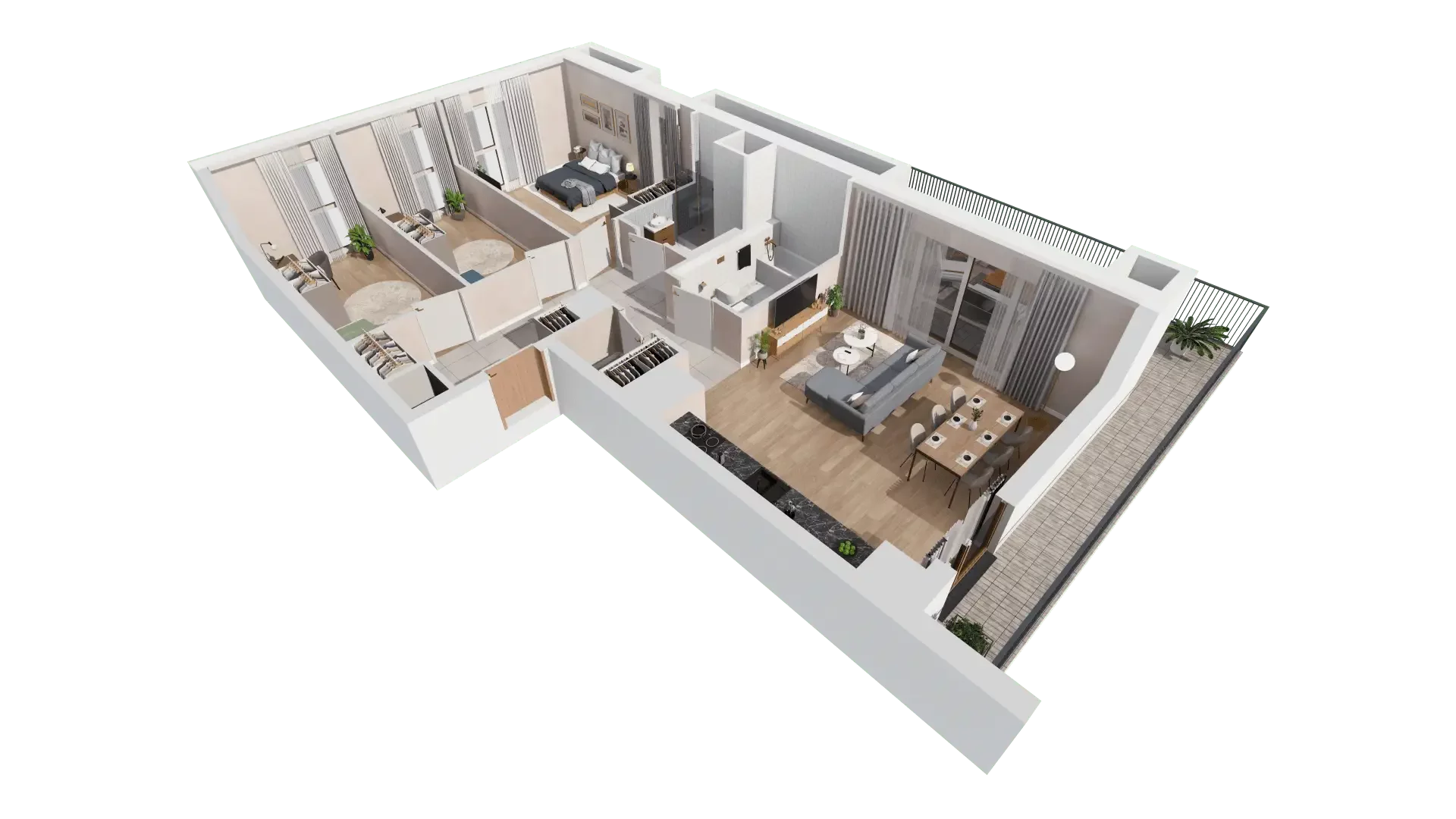 4 pokoje, mieszkanie 92,01 m², piętro 9, oferta nr 1A.9.80, Francuska Park VIIIB, Katowice, Osiedle Paderewskiego-Muchowiec, Muchowiec, ul. Szybowcowa