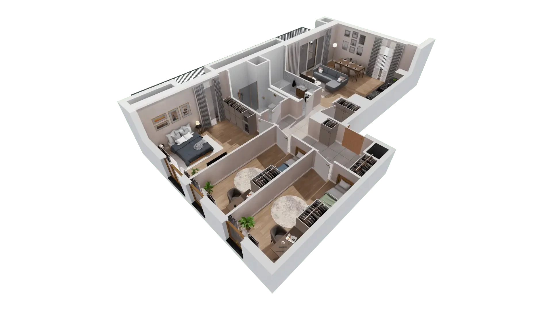 4 pokoje, mieszkanie 92,01 m², piętro 9, oferta nr 1A.9.80, Francuska Park VIIIB, Katowice, Osiedle Paderewskiego-Muchowiec, Muchowiec, ul. Szybowcowa