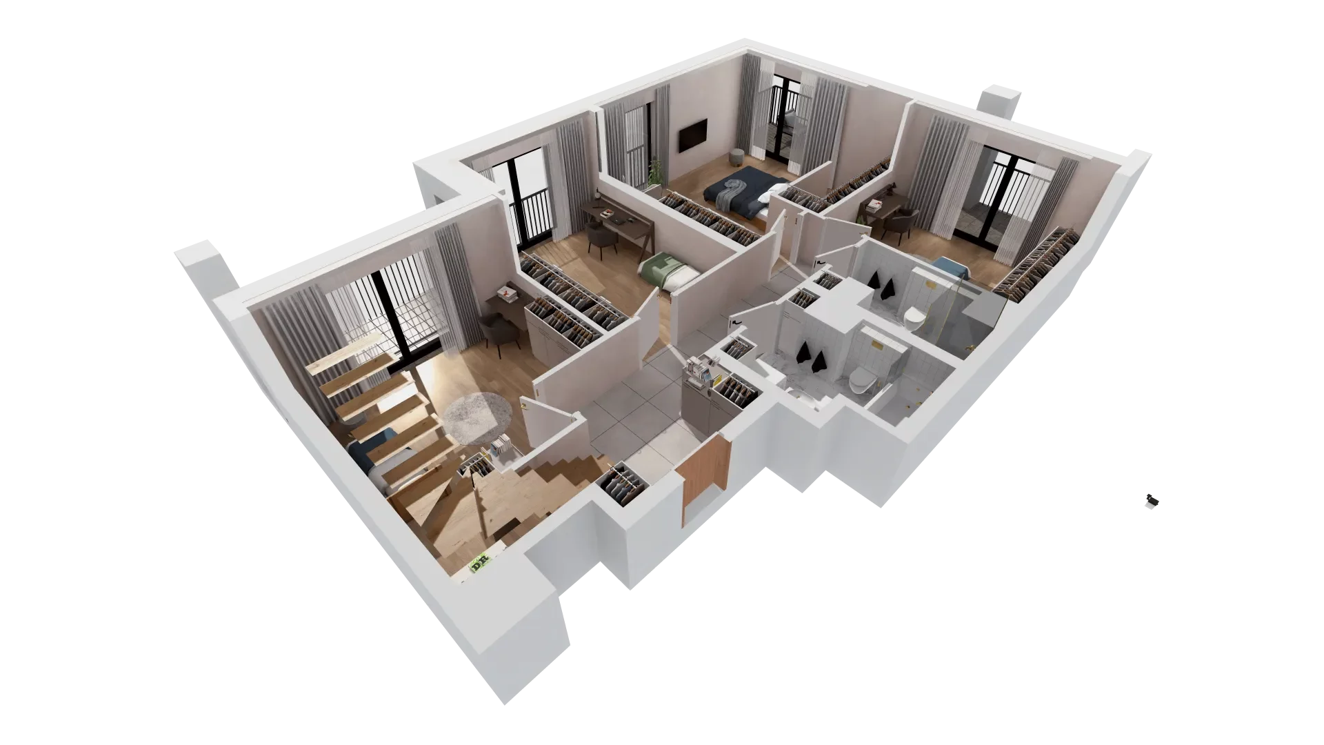 Mieszkanie 138,44 m², piętro 6, oferta nr B2-06-30A, Francuska Park, Katowice, Osiedle Paderewskiego-Muchowiec, Muchowiec, ul. Szybowcowa-idx