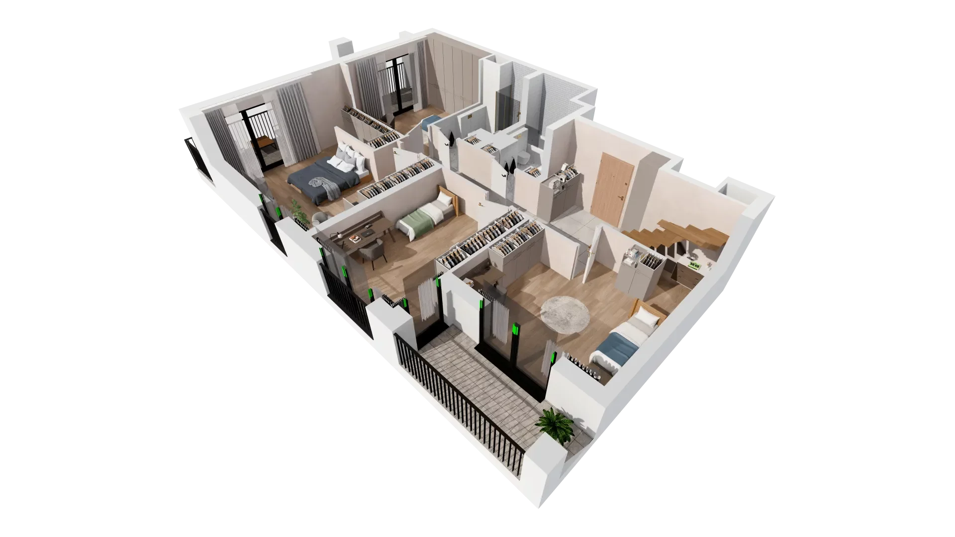 Mieszkanie 138,44 m², piętro 6, oferta nr B2-06-30A, Francuska Park, Katowice, Osiedle Paderewskiego-Muchowiec, Muchowiec, ul. Szybowcowa-idx