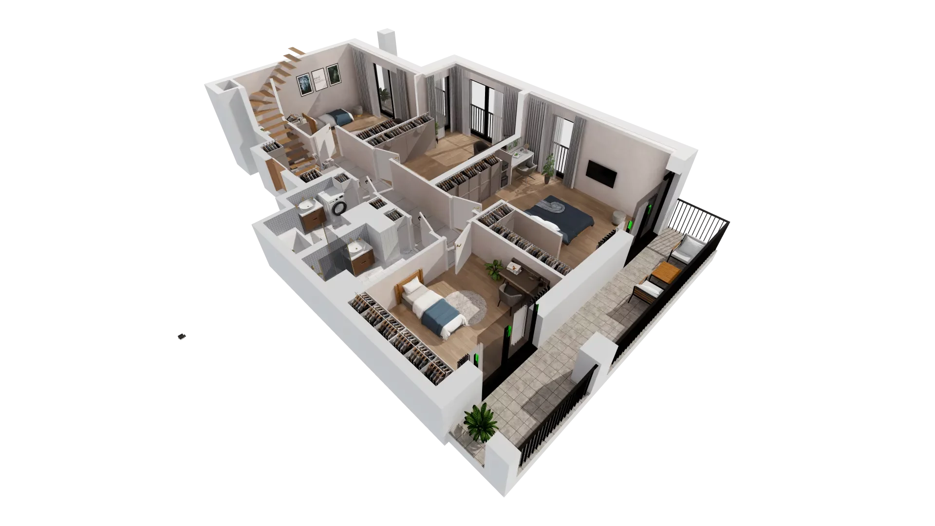 Mieszkanie 138,44 m², piętro 6, oferta nr B2-06-30A, Francuska Park, Katowice, Osiedle Paderewskiego-Muchowiec, Muchowiec, ul. Szybowcowa-idx