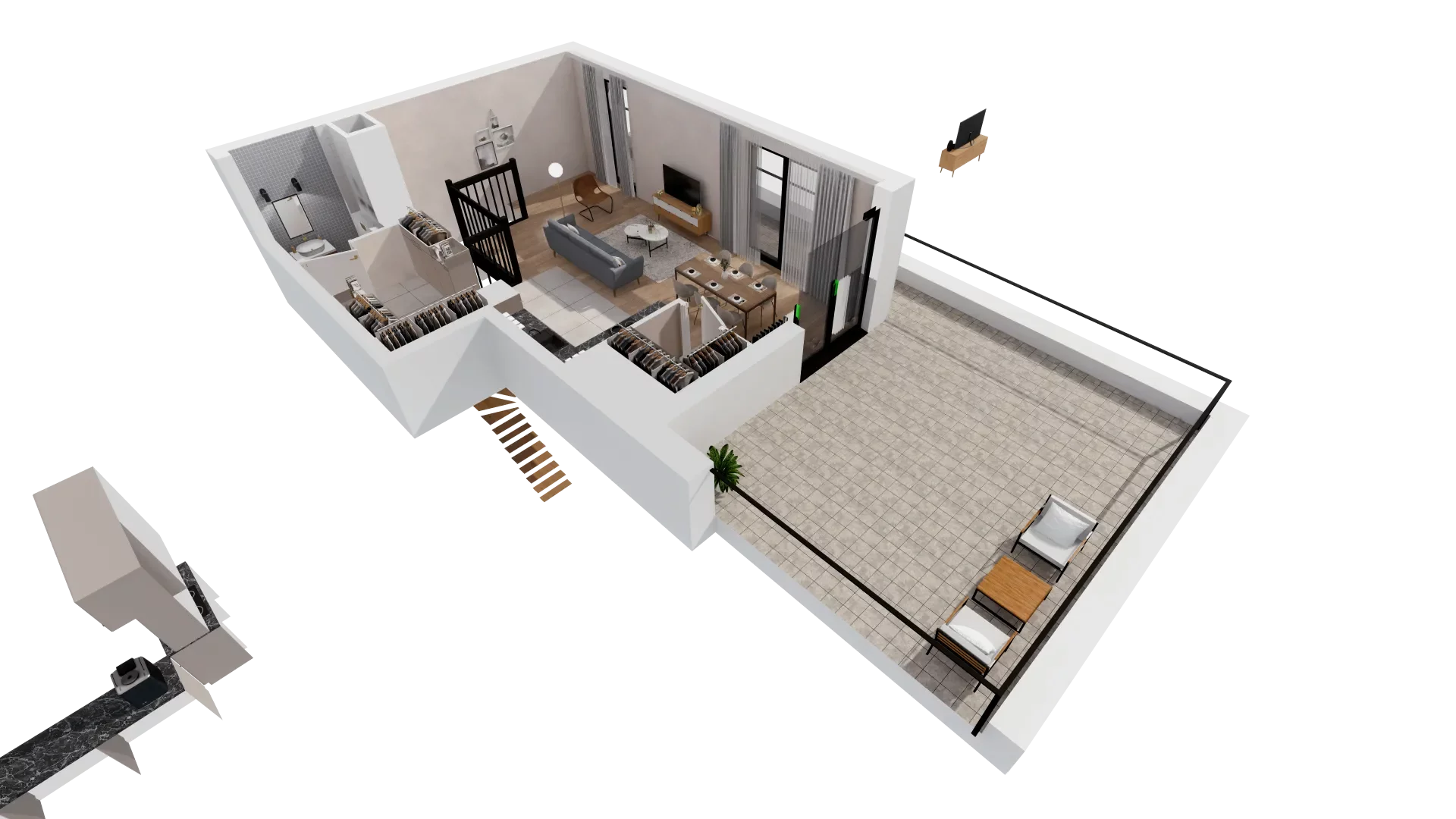 Mieszkanie 138,44 m², piętro 6, oferta nr B2-06-30A, Francuska Park, Katowice, Osiedle Paderewskiego-Muchowiec, Muchowiec, ul. Szybowcowa-idx