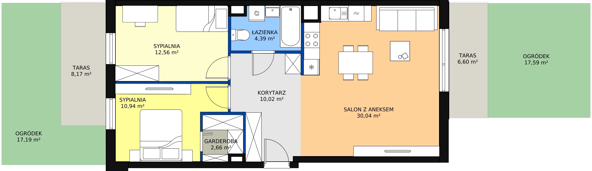 Zalety mieszkania 70.86 m², P9.03.0.71