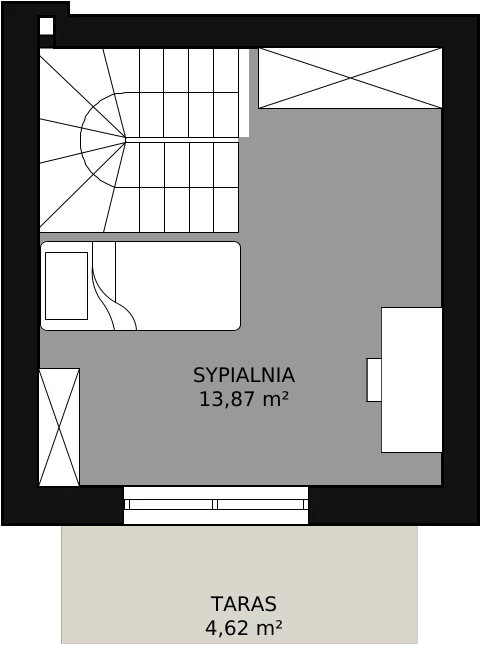 3 pokoje, mieszkanie 88,77 m², piętro 4, oferta nr 2B-4-3, Naramowice Odnova, Poznań, Naramowice, ul. Bielicowa