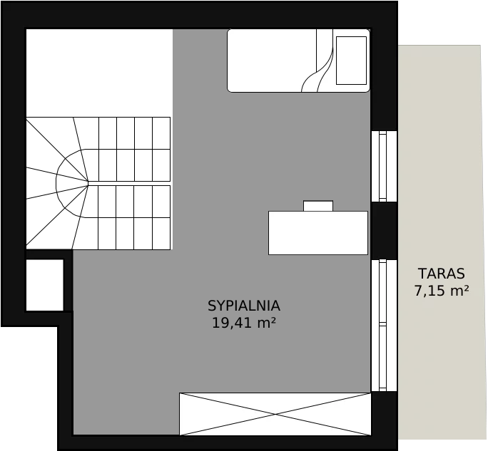 Mieszkanie 68,81 m², piętro 4, oferta nr 2C-4-3, Naramowice Odnova, Poznań, Naramowice, ul. Bielicowa