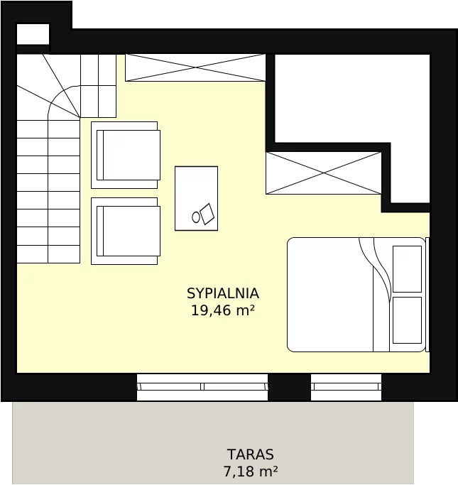 3 pokoje, mieszkanie 88,03 m², piętro 4, oferta nr 2D-4-3, Naramowice Odnova, Poznań, Naramowice, ul. Bielicowa