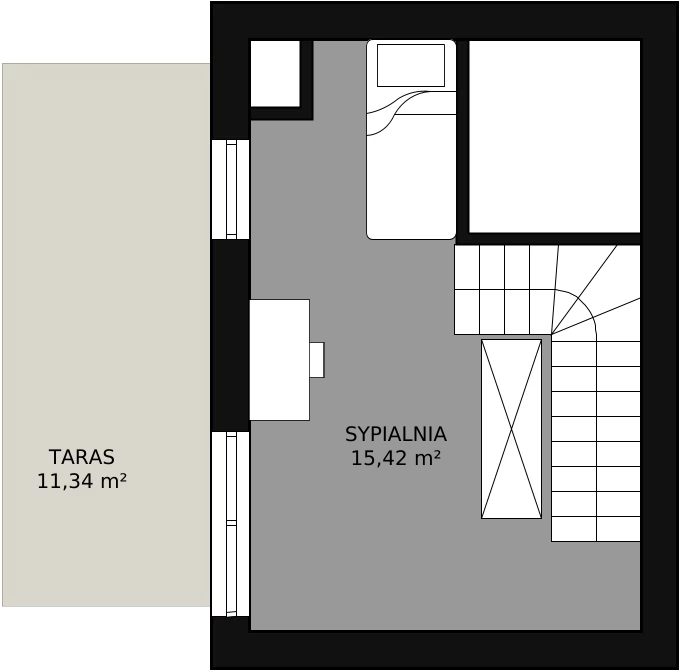 Mieszkanie 60,49 m², piętro 4, oferta nr 4C-4-7, Naramowice Odnova, Poznań, Naramowice, ul. Bielicowa