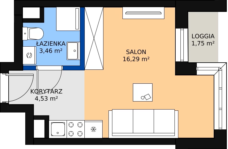 Zalety apartamentu inwestycyjnego 30.69 m², c.2.7.03