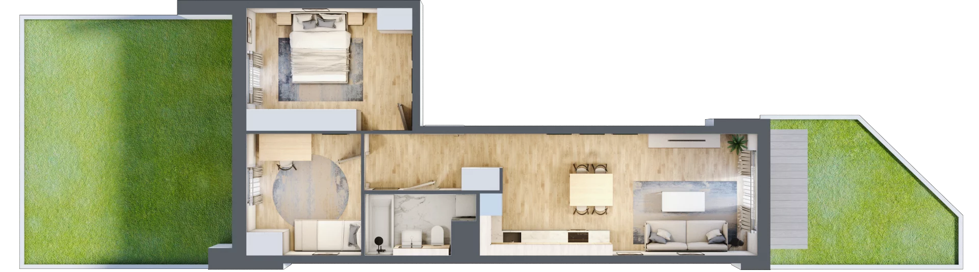 3 pokoje, mieszkanie 59,09 m², parter, oferta nr A5.0.1, ATAL Idea Swarzędz, Swarzędz, ul. Tabaki