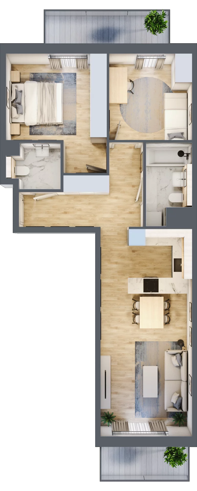 3 pokoje, mieszkanie 63,50 m², piętro 3, oferta nr A3.3.4, ATAL Idea Swarzędz, Swarzędz, ul. Tabaki