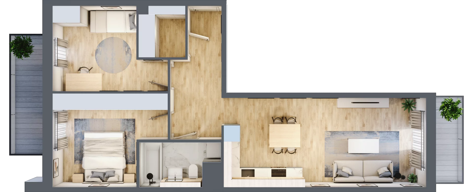 3 pokoje, mieszkanie 64,49 m², piętro 3, oferta nr A5.3.1, ATAL Idea Swarzędz, Swarzędz, ul. Tabaki