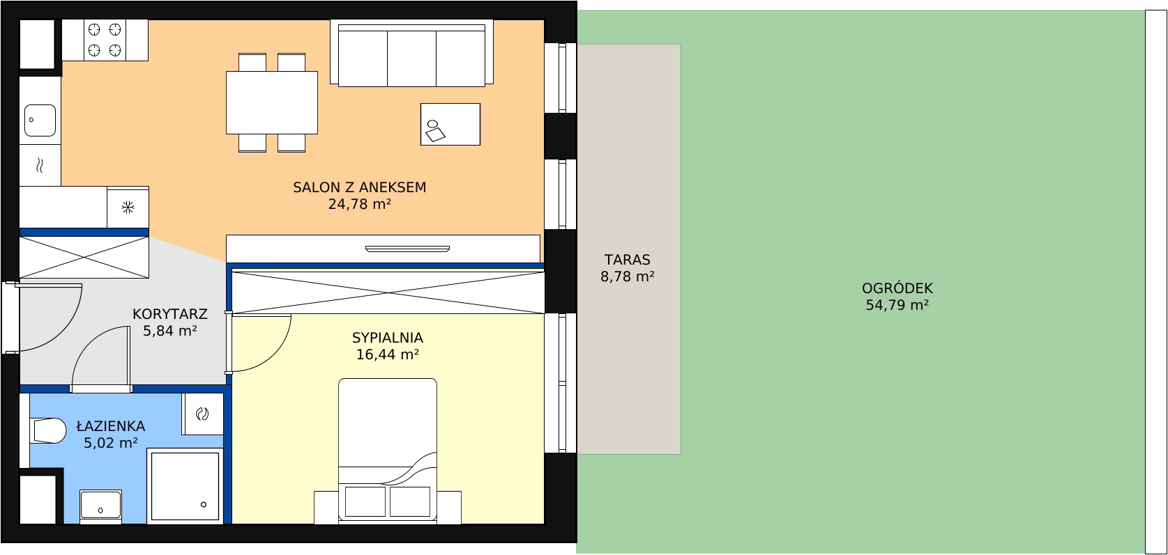 Zalety mieszkania 52.08 m², 4.00.E01
