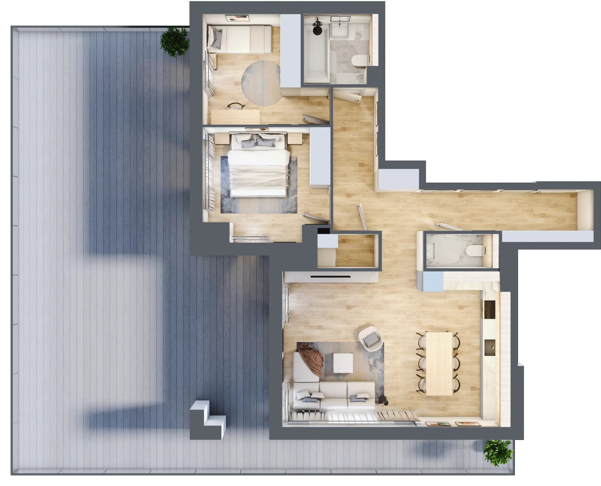 3 pokoje, mieszkanie 77,98 m², piętro 5, oferta nr A.5.2, ATAL Parkowa, Poznań, Nowe Miasto, Osiedle Warszawskie, ul. Mogileńska
