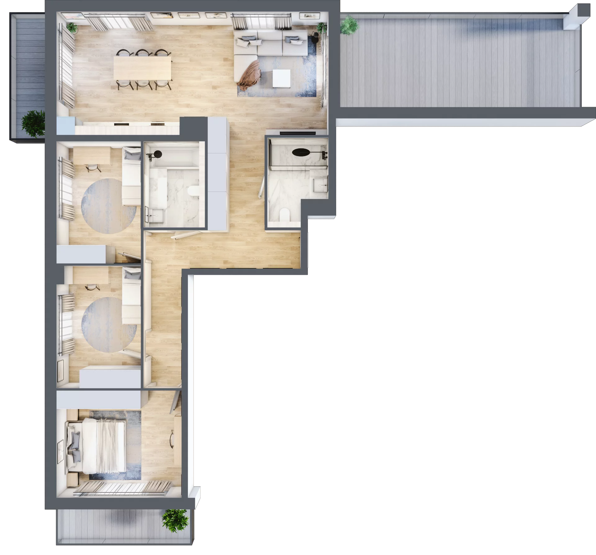 4 pokoje, mieszkanie 99,15 m², piętro 1, oferta nr J.1.1, ATAL Parkowa, Poznań, Nowe Miasto, Osiedle Warszawskie, ul. Mogileńska