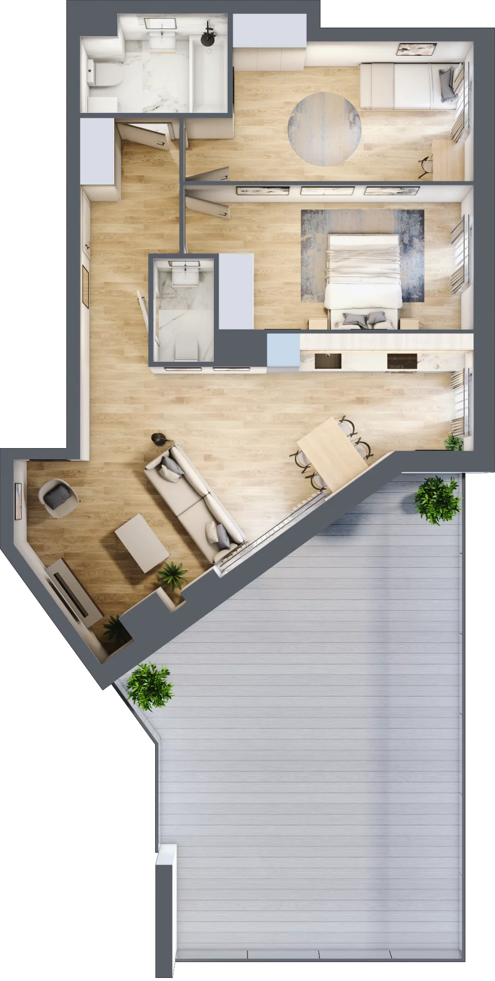 3 pokoje, mieszkanie 66,87 m², piętro 6, oferta nr 2.A37, Niebieski Bursztyn II, Reda, ul. Bosmańska