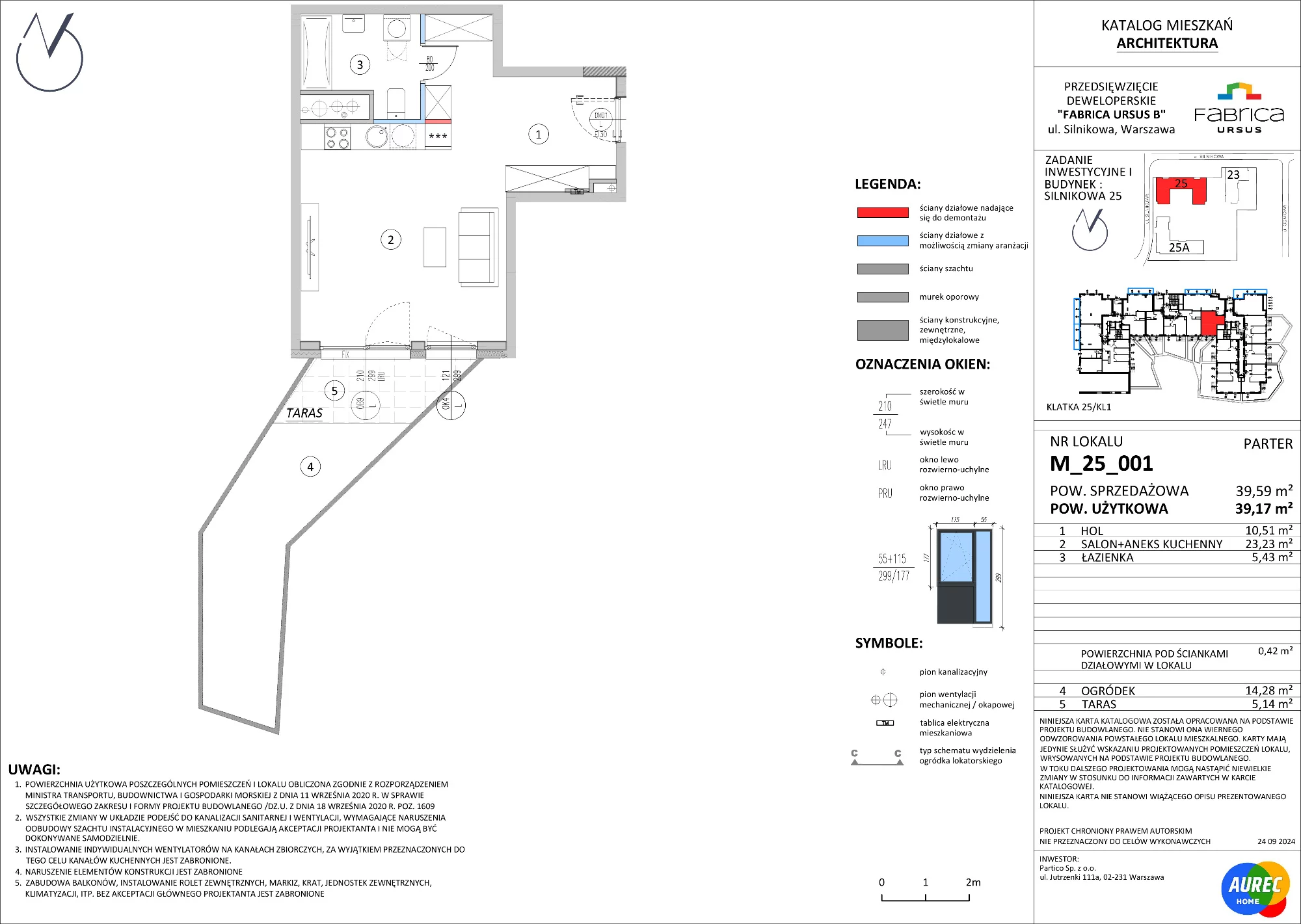 Mieszkanie 39,17 m², parter, oferta nr M_25_001, Fabrica URSUS - Etap B, Warszawa, Ursus, Szamoty, ul. Silnikowa 23, 25