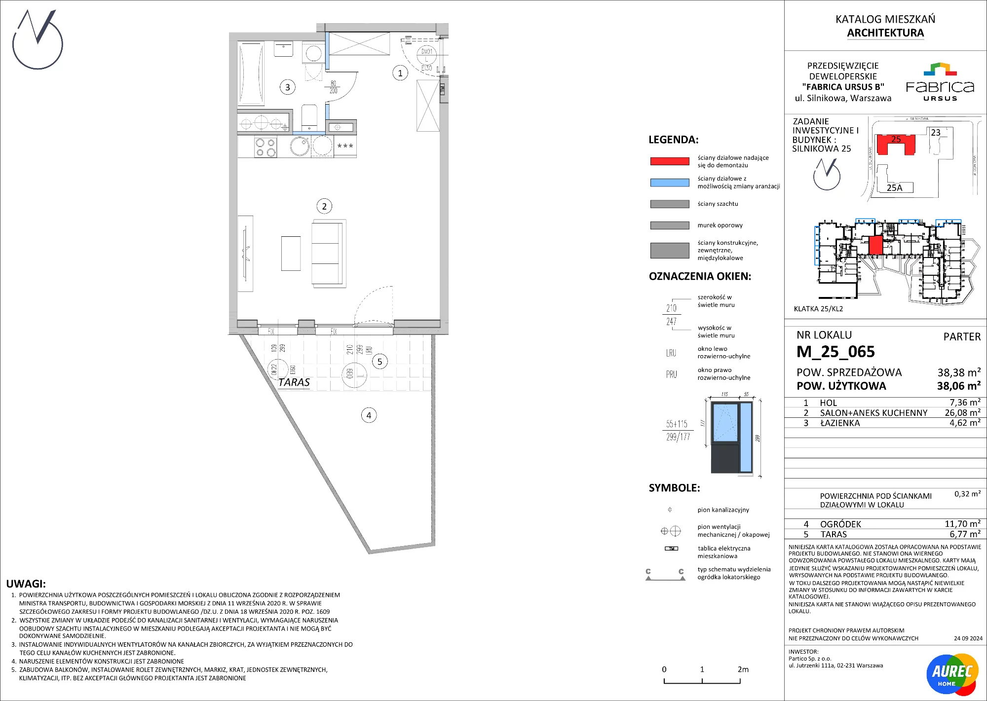 Mieszkanie 38,06 m², parter, oferta nr M_25_065, Fabrica URSUS - Etap B, Warszawa, Ursus, Szamoty, ul. Silnikowa 23, 25