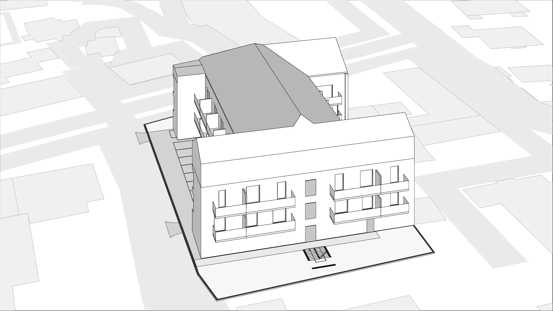 Wirtualna makieta 3D apartamentu inwestycyjnego 33.22 m², 1