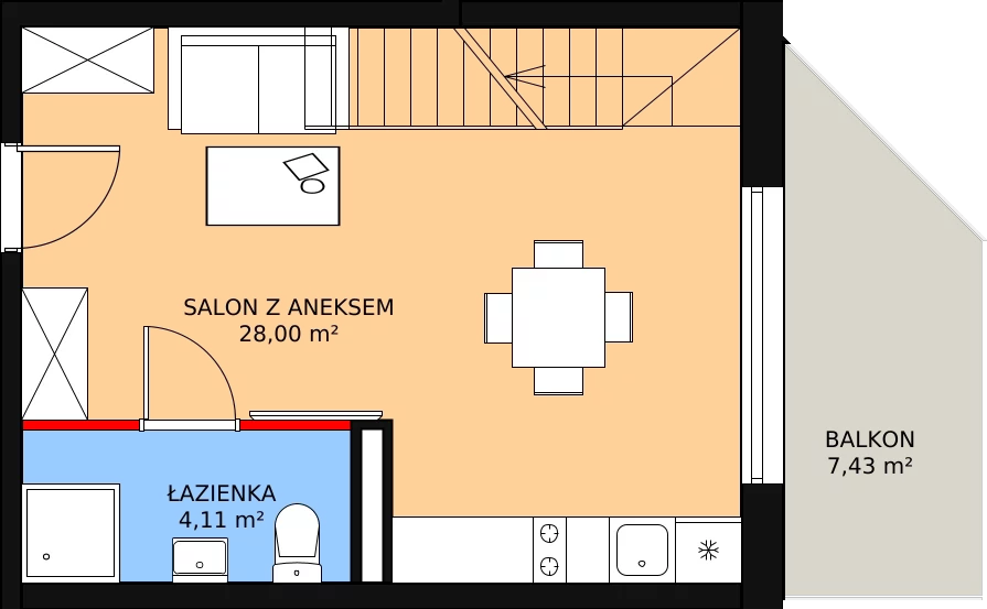 2 pokoje, apartament inwestycyjny 58,25 m², piętro 2, oferta nr 23, Parkowa 3, Niechorze, ul. Parkowa 3