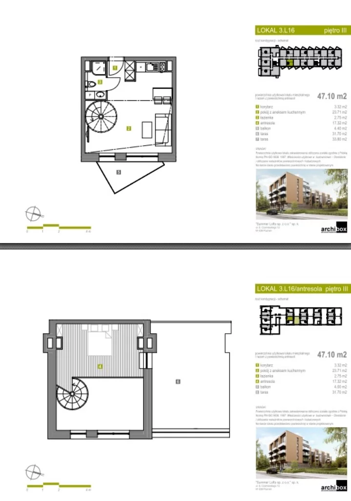 Apartament 53,64 m², piętro 3, oferta nr Apartament 80, Summer Lofts, Ustronie Morskie, ul. Wojska Polskiego 1