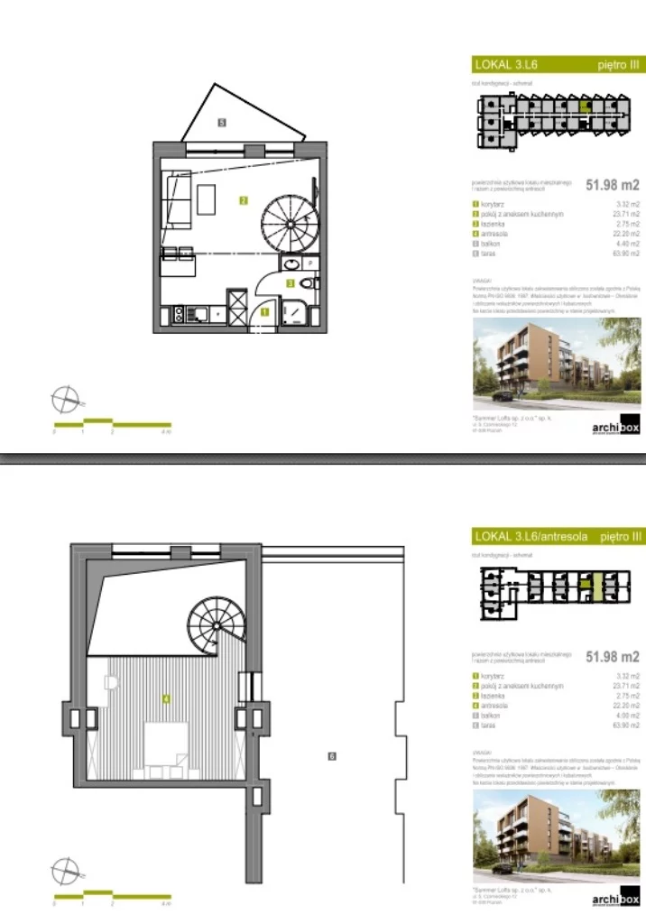 Apartament 58,30 m², piętro 3, oferta nr Apartament 70, Summer Lofts, Ustronie Morskie, ul. Wojska Polskiego 1