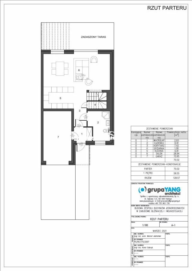 Dom 128,57 m², oferta nr , 59, Kwidzyn