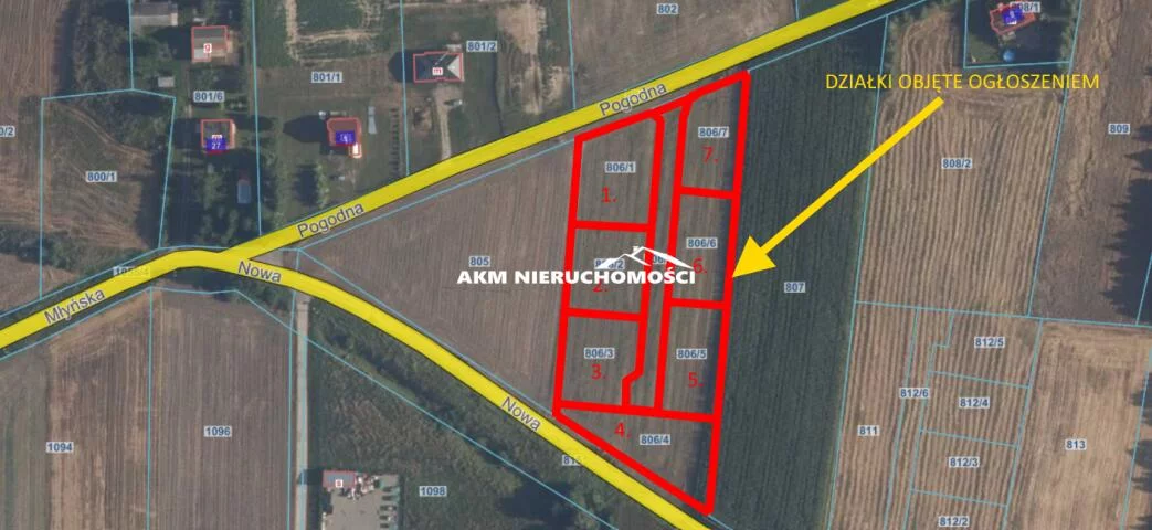 Działka 994,00 m², oferta nr , 173, Gardeja