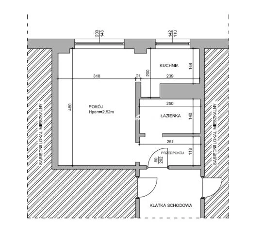 Mieszkanie jednopokojowe 26,32 m², Kwidzyn, Staszica, Sprzedaż
