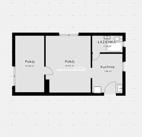 2 pokoje, mieszkanie 41,40 m², piętro 1, oferta nr , 322, Prabuty, Rolnicza