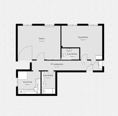 2 pokoje, mieszkanie 79,15 m², piętro 1, oferta nr , 324, Kwidzyn, Słowiańska