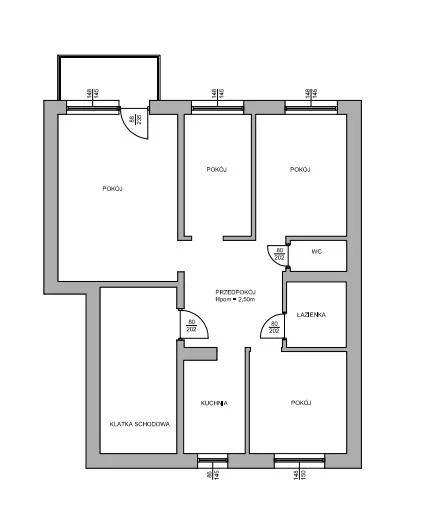 4 pokoje, mieszkanie 65,30 m², piętro 1, oferta nr , 288, Kwidzyn, Tadeusza Odrowskiego