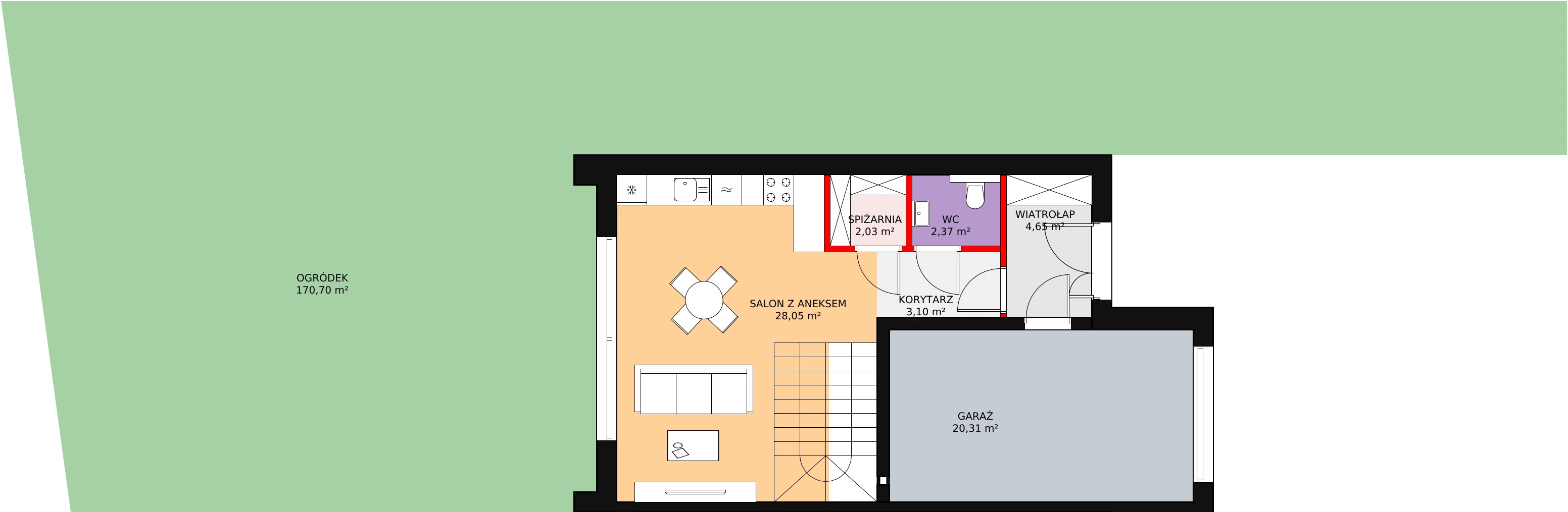 Dom 122,66 m², oferta nr E, Osiedle Stylove, Zawada, ul. Luboszycka