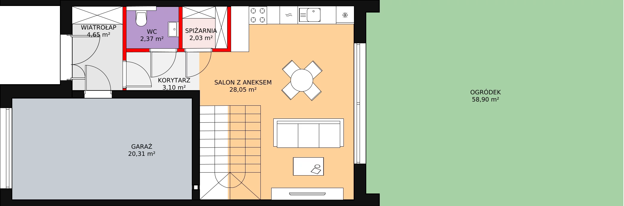 Dom 122,66 m², oferta nr N  , Osiedle Stylove, Zawada, ul. Luboszycka