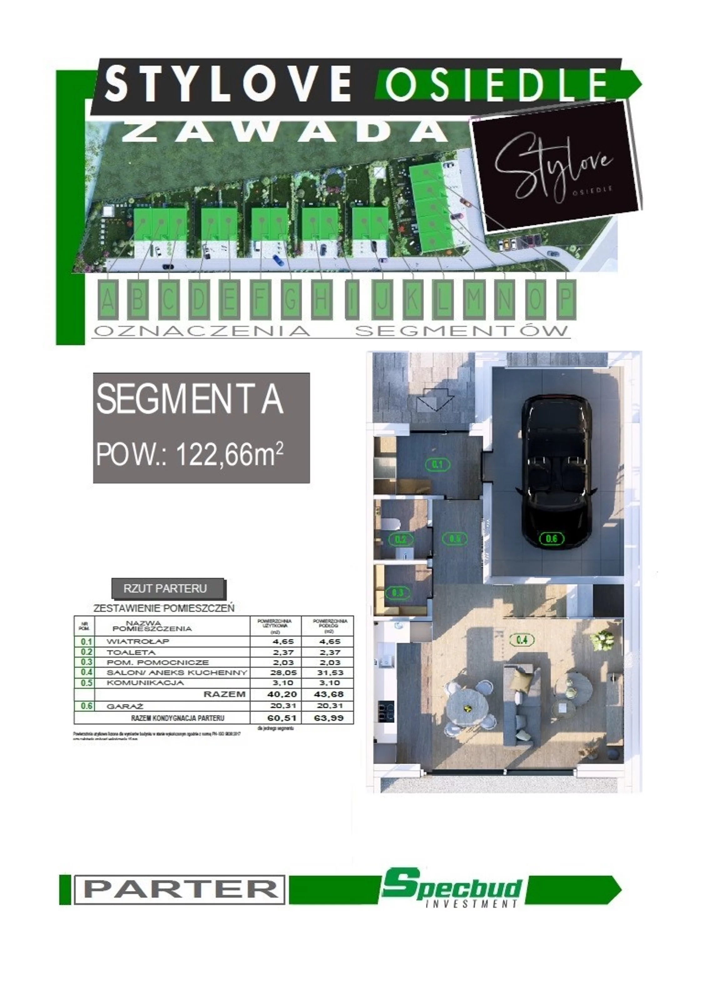 Dom 122,66 m², oferta nr A, Osiedle Stylove, Zawada, ul. Luboszycka