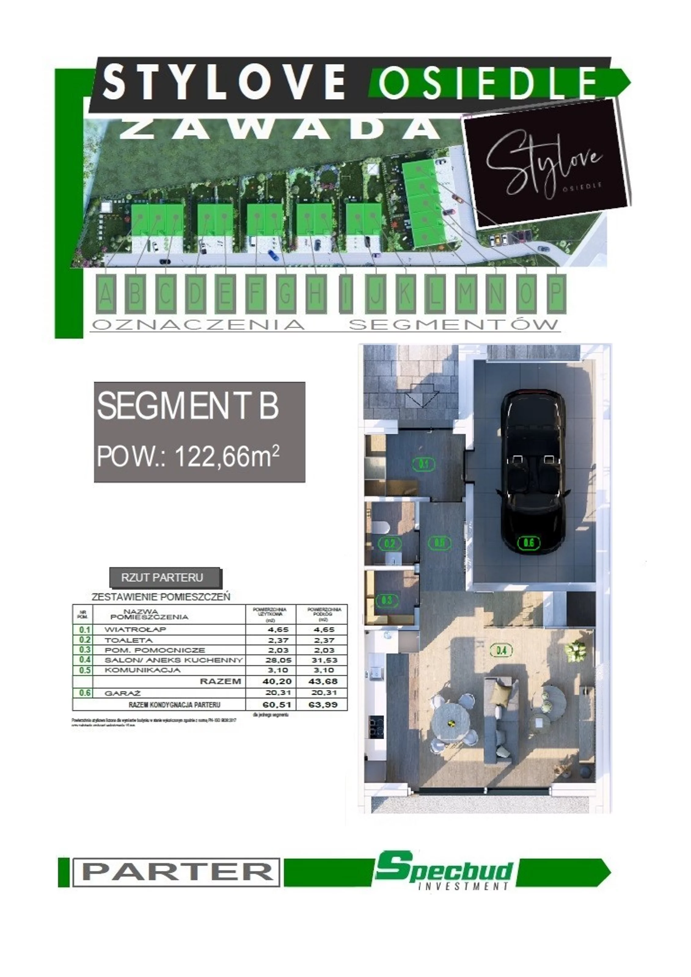 Dom 122,66 m², oferta nr B, Osiedle Stylove, Zawada, ul. Luboszycka