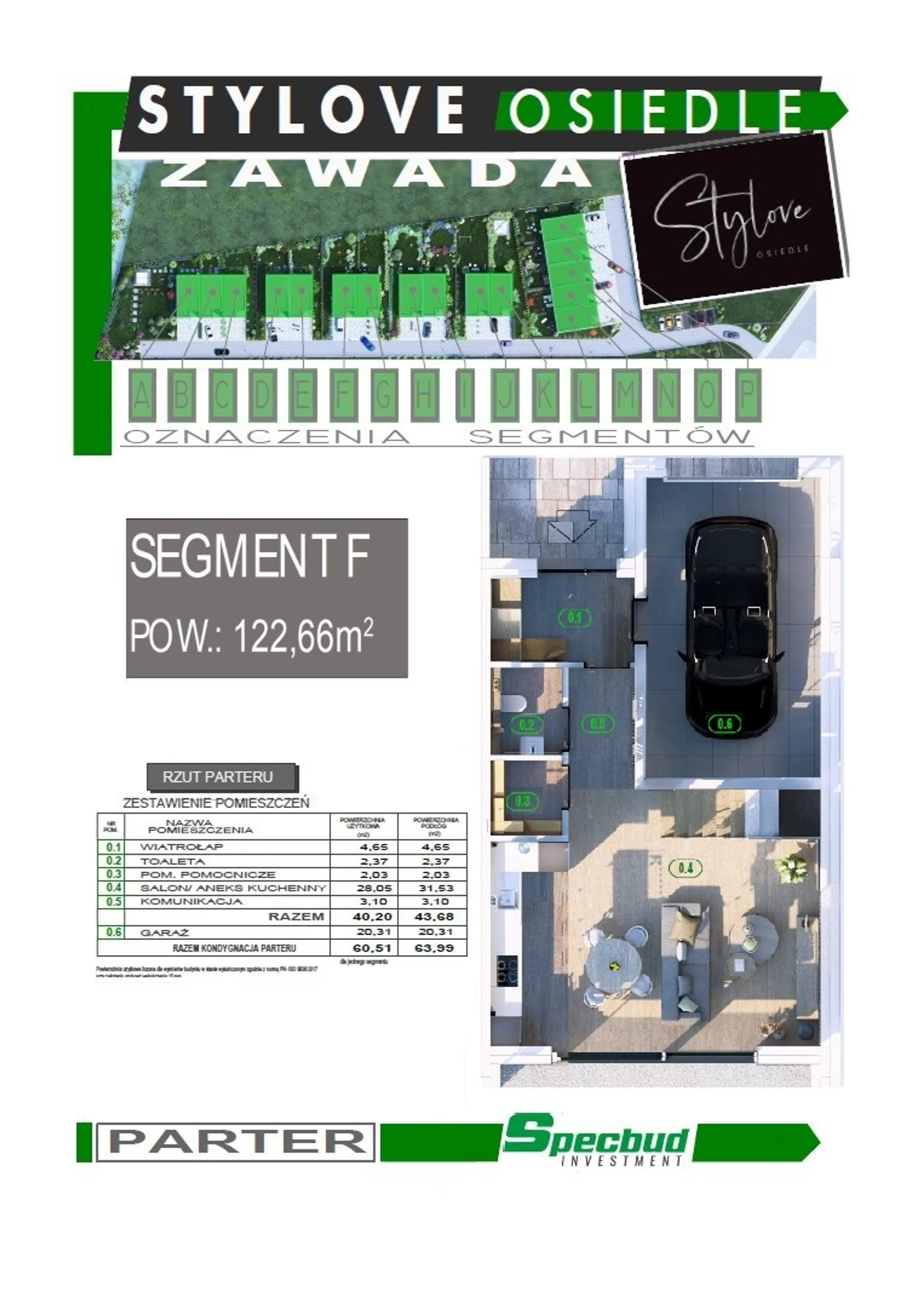 Dom 122,66 m², oferta nr F, Osiedle Stylove, Zawada, ul. Luboszycka