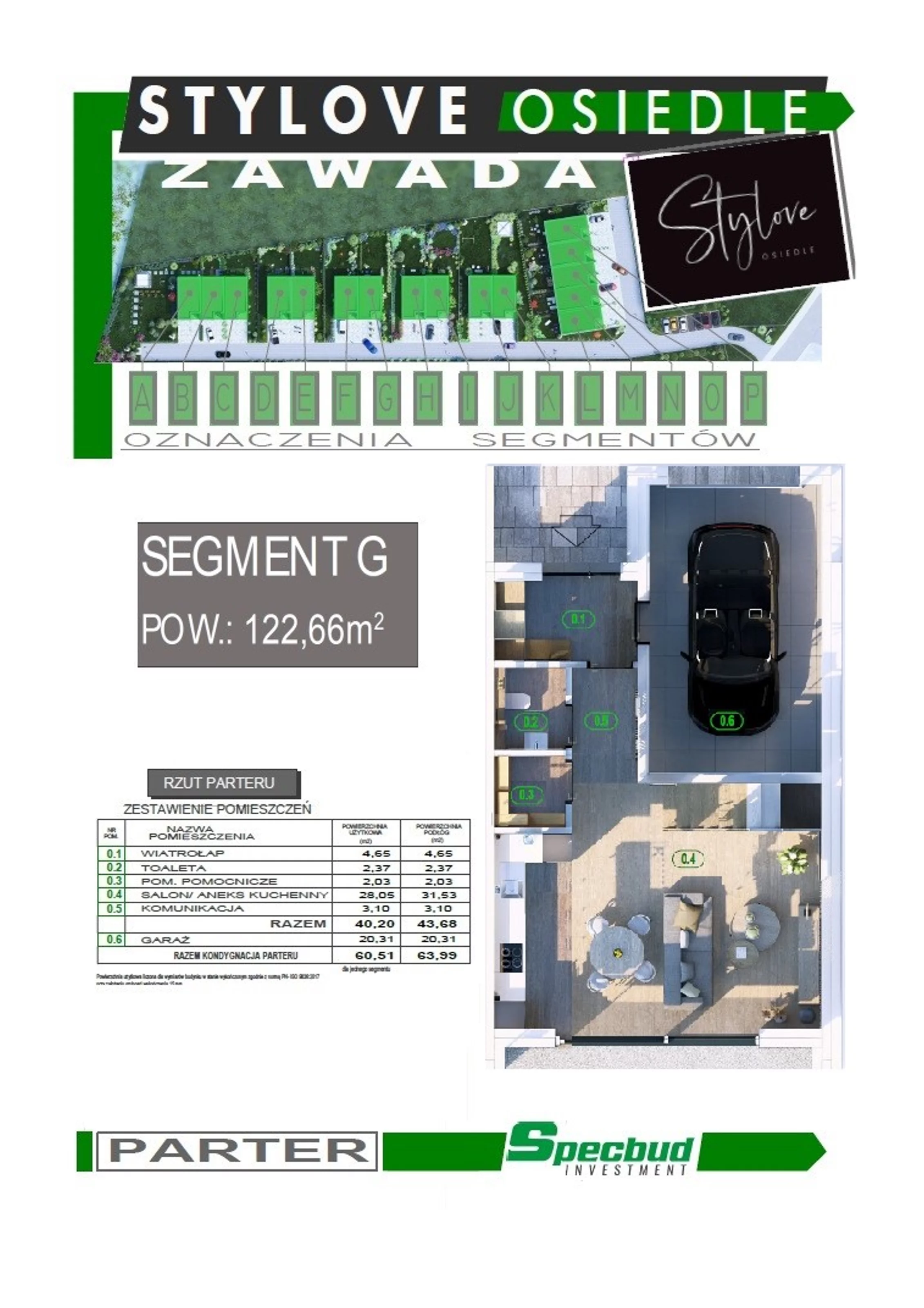 Dom 122,66 m², oferta nr G, Osiedle Stylove, Zawada, ul. Luboszycka