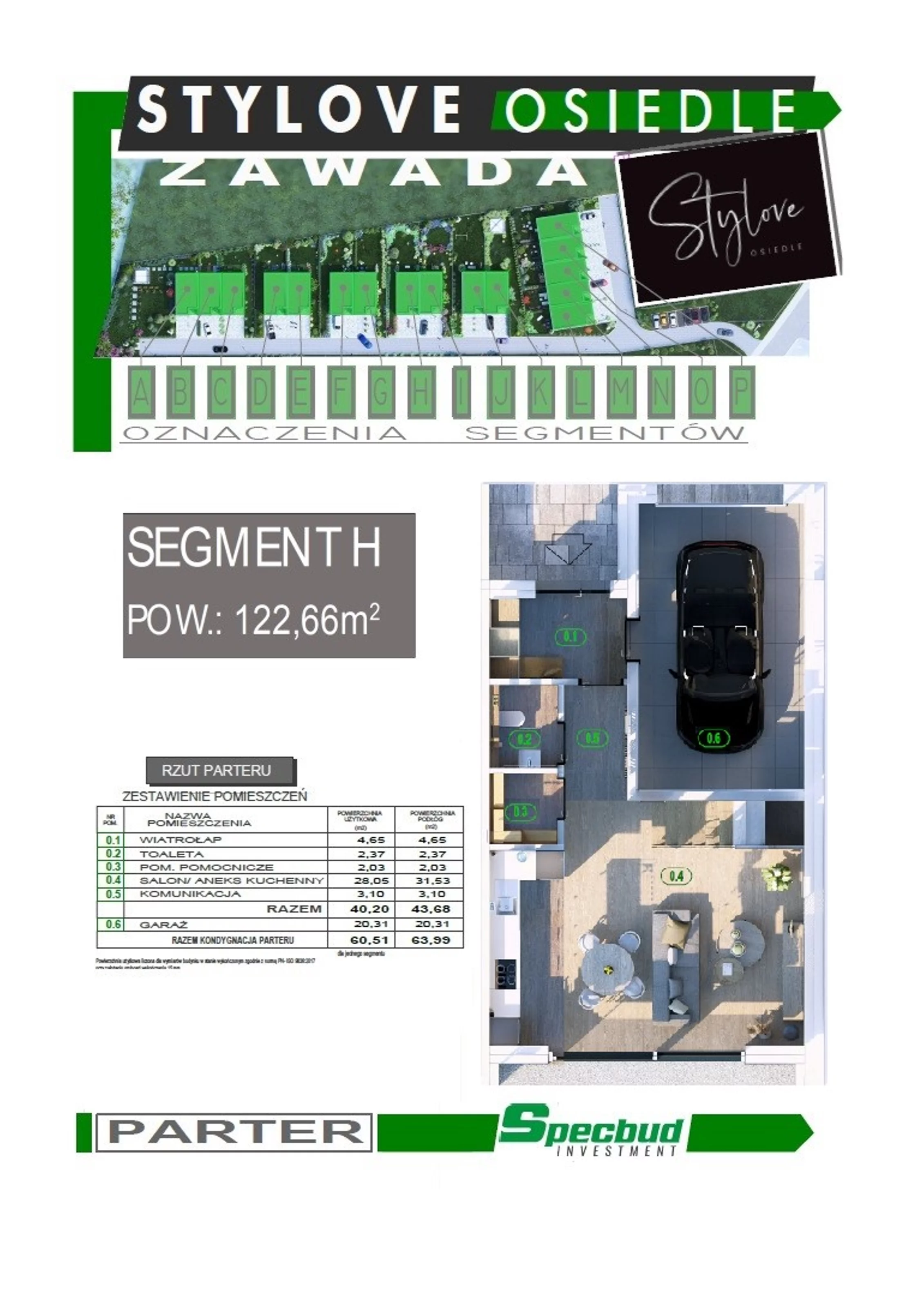 Dom 122,66 m², oferta nr H, Osiedle Stylove, Zawada, ul. Luboszycka