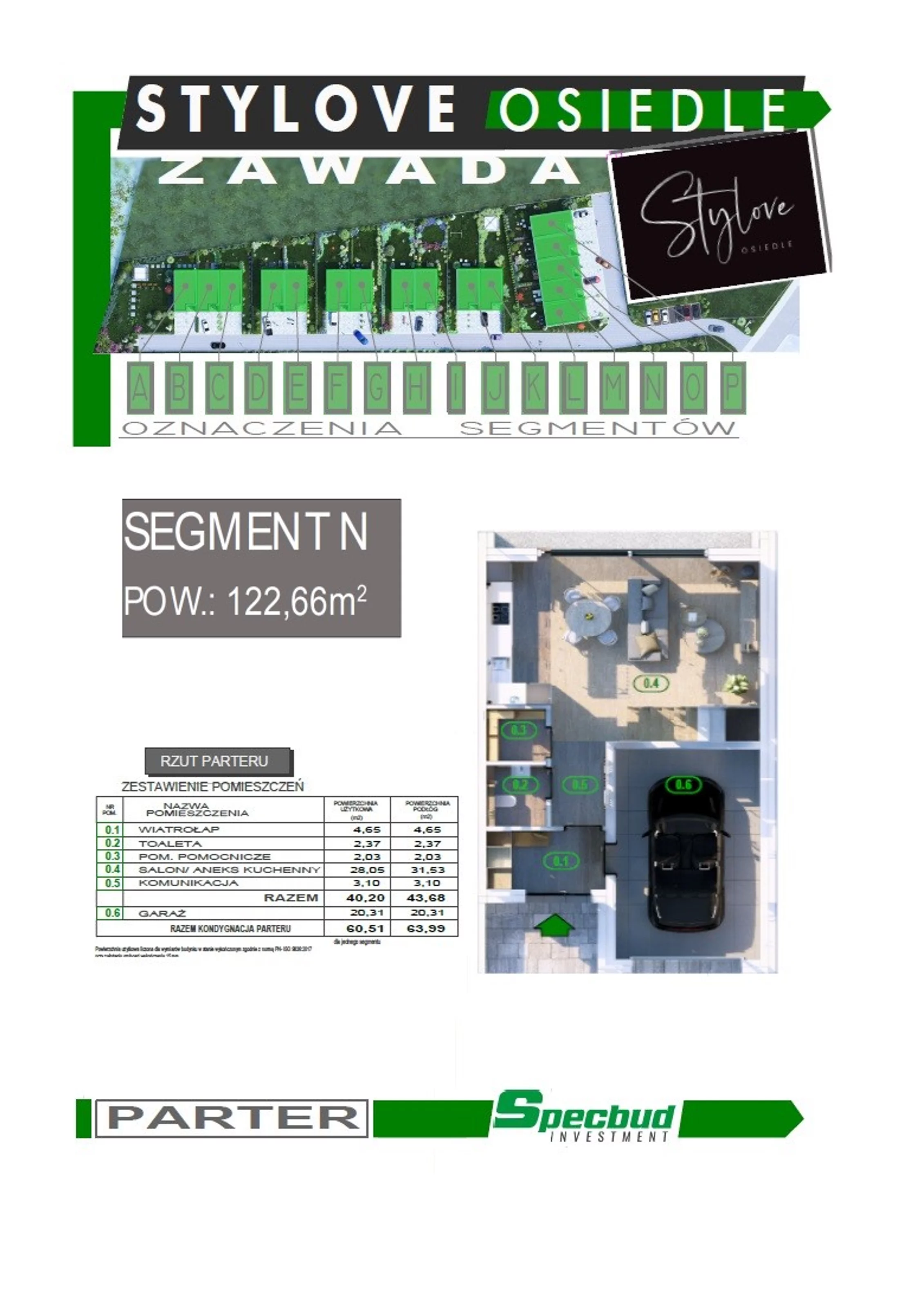 Dom 122,66 m², oferta nr N  , Osiedle Stylove, Zawada, ul. Luboszycka