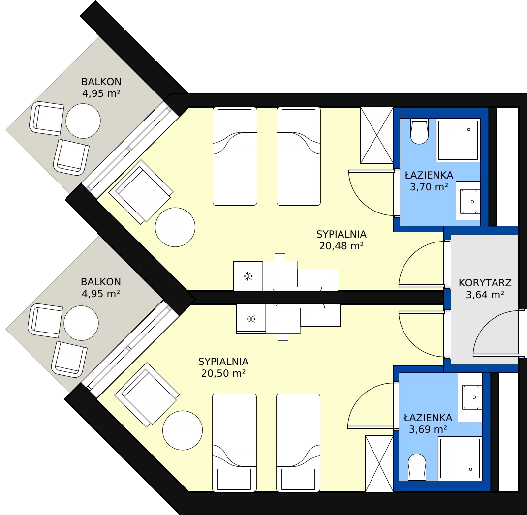 Nowy apartament inwestycyjny, 52,01 m², 2 pokoje, 3 piętro, oferta nr 306