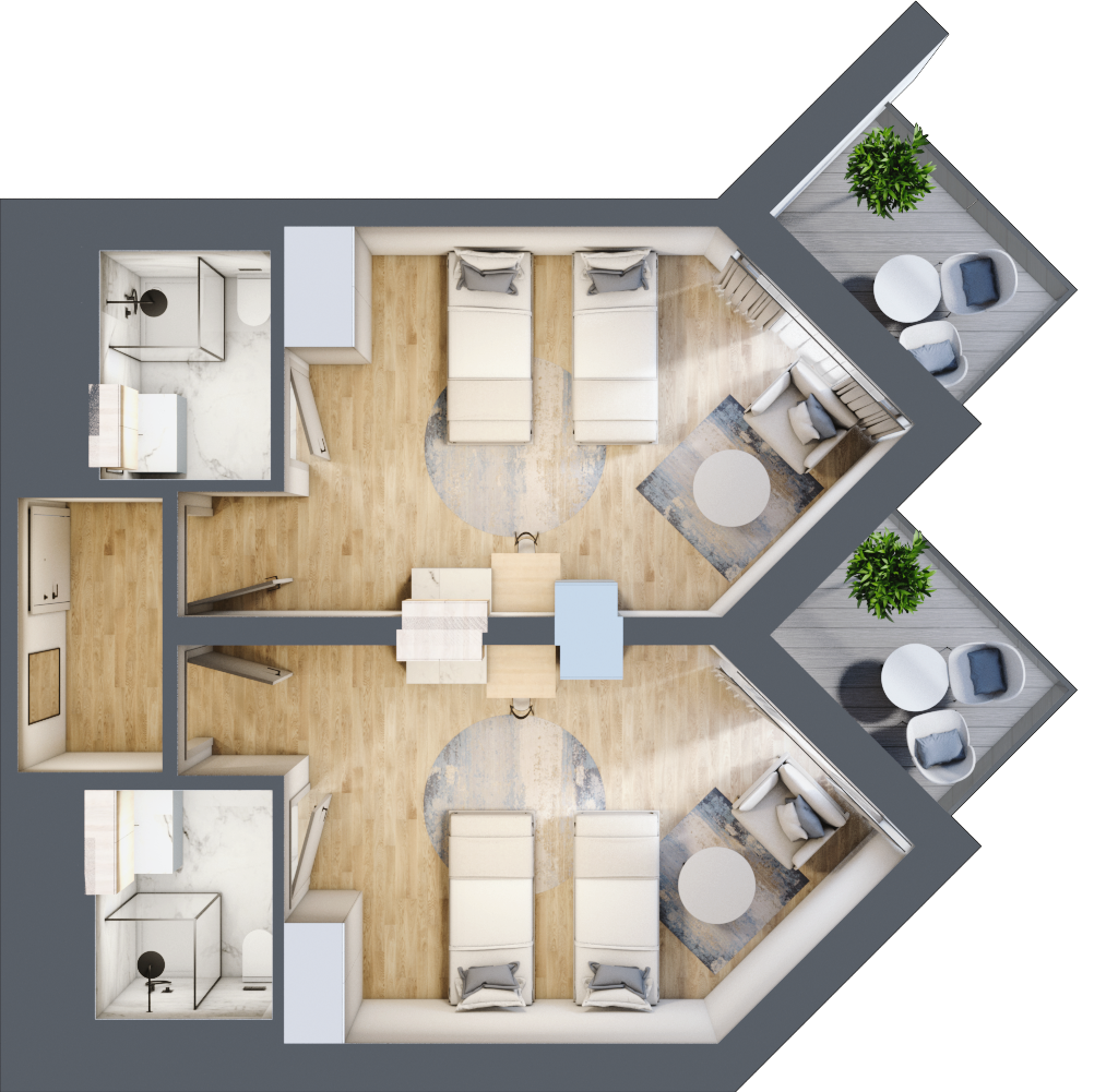 Apartament inwestycyjny 52,01 m², piętro 4, oferta nr 416, PINEA Pobierowo, Pobierowo, ul. Grunwaldzka 82a