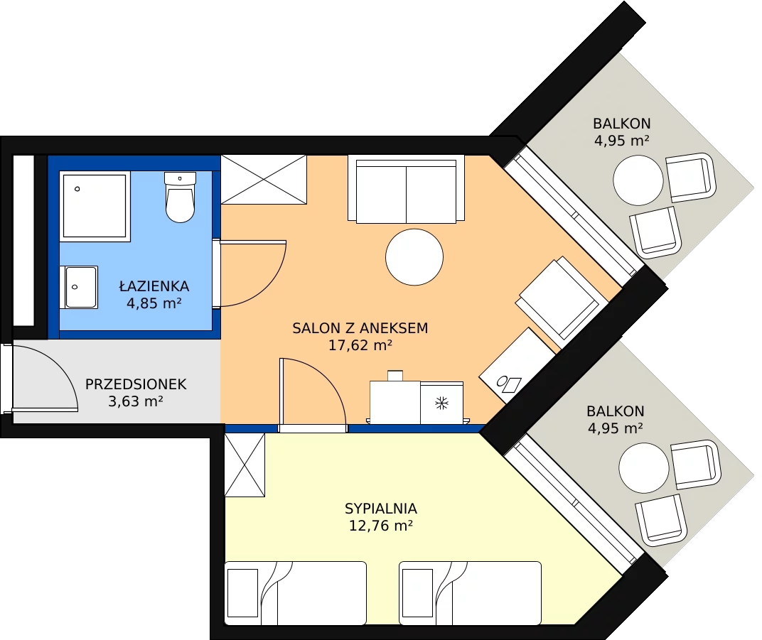 Zalety apartamentu inwestycyjnego 38.86 m², 518