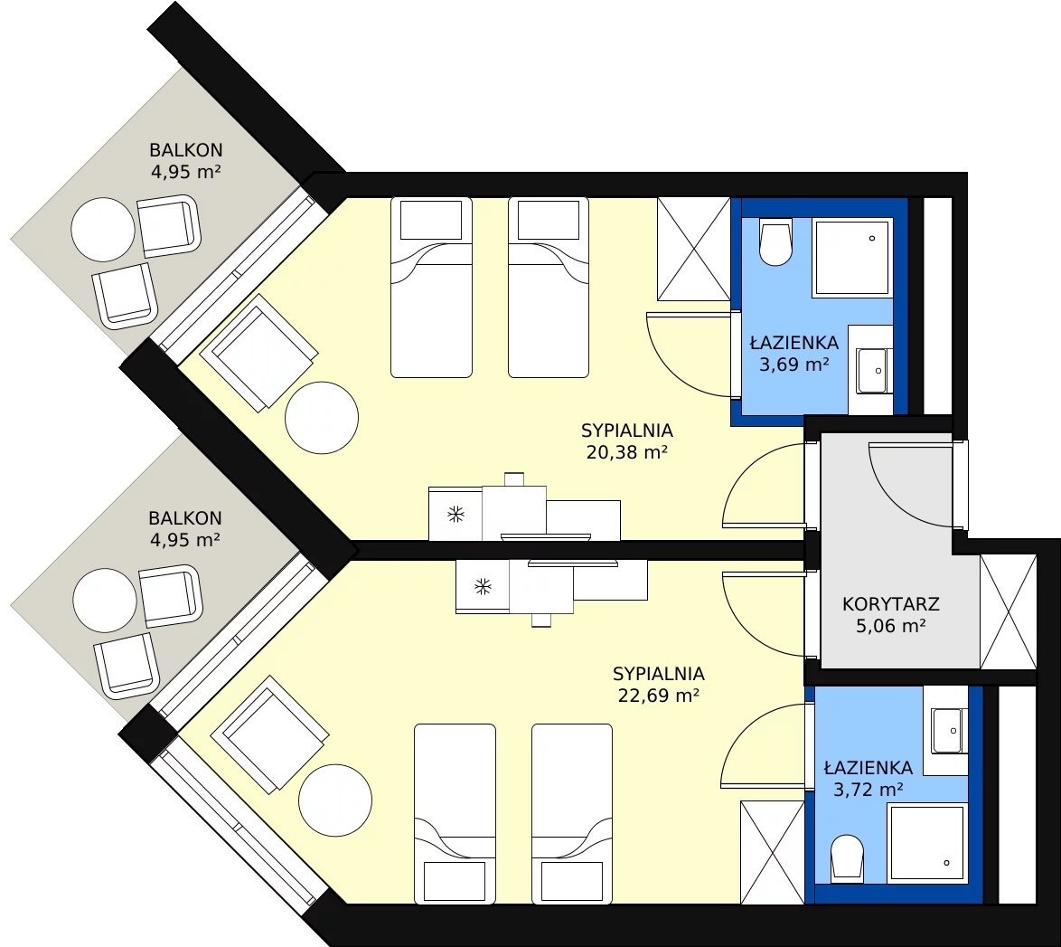 Zalety apartamentu inwestycyjnego 55.54 m², 603