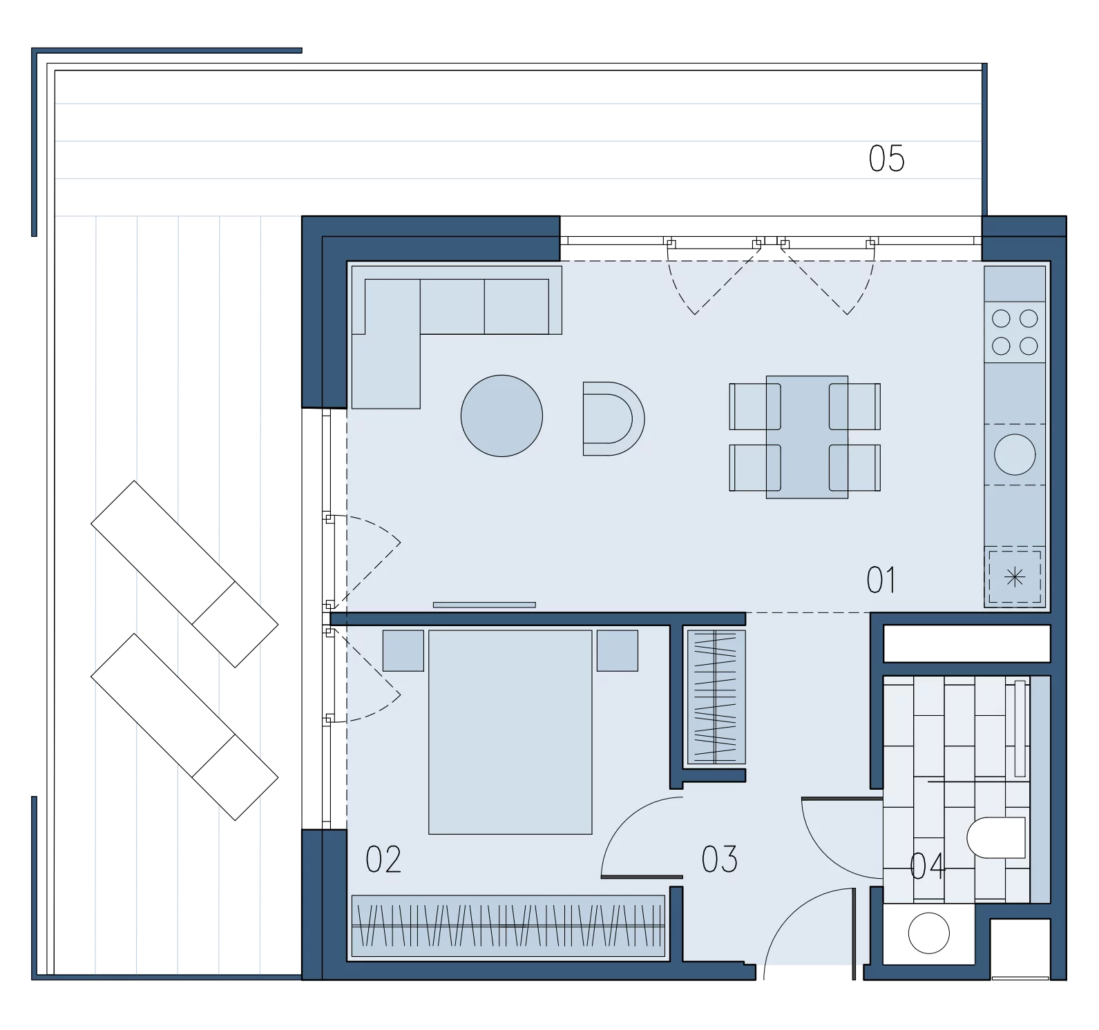 Apartament 44,14 m², parter, oferta nr B/009, Bałtyk SUN ***** Premium Hotel & Apartaments, Ustronie Morskie, ul. Górna 2