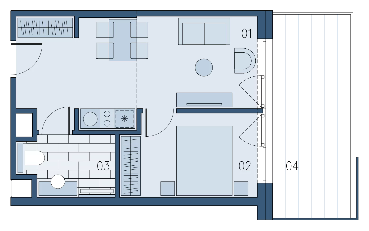 Apartament 33,86 m², piętro 1, oferta nr B/102, Bałtyk SUN ***** Premium Hotel & Apartaments, Ustronie Morskie, ul. Górna 2