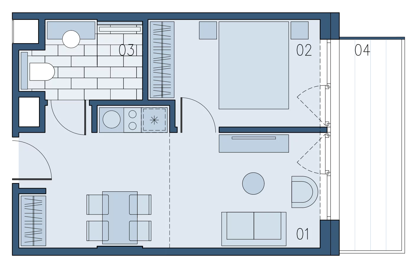 Apartament 34,21 m², piętro 1, oferta nr B/113, Bałtyk SUN ***** Premium Hotel & Apartaments, Ustronie Morskie, ul. Górna 2