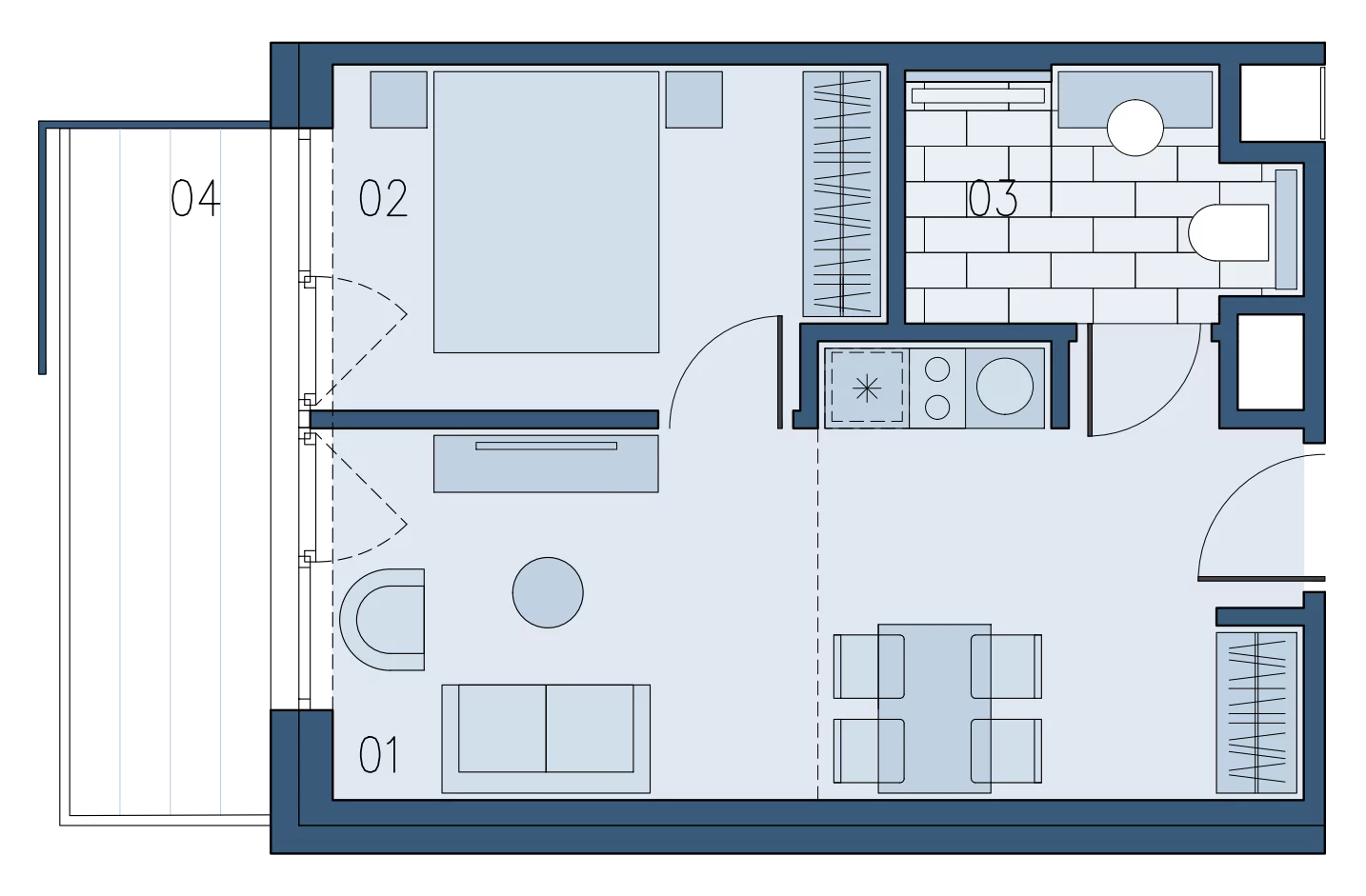 Apartament 34,05 m², piętro 4, oferta nr B/418, Bałtyk SUN ***** Premium Hotel & Apartaments, Ustronie Morskie, ul. Górna 2